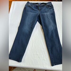 Democracy Dark Blue Straight Leg Jeans